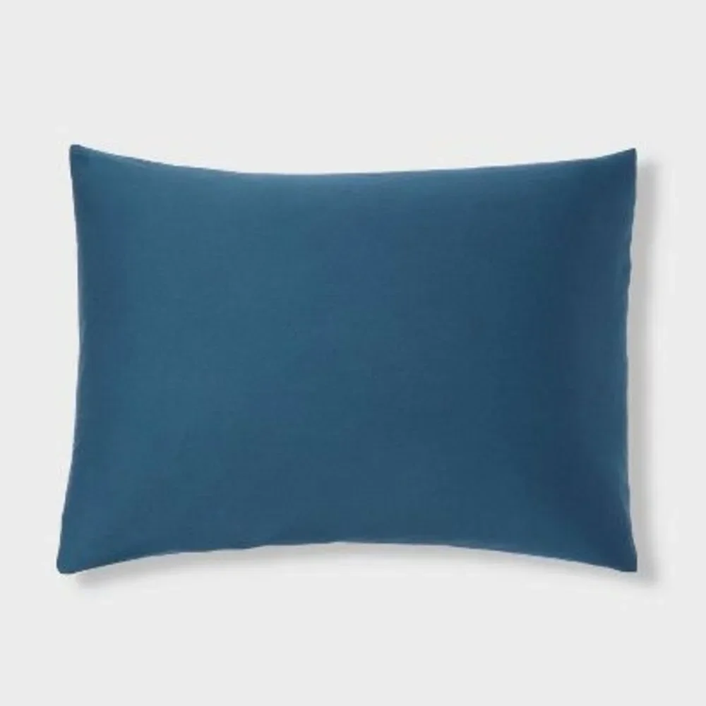 Threshold - Full/Queen Washed Cotton Sateen Duvet Cover and Sh Indigo